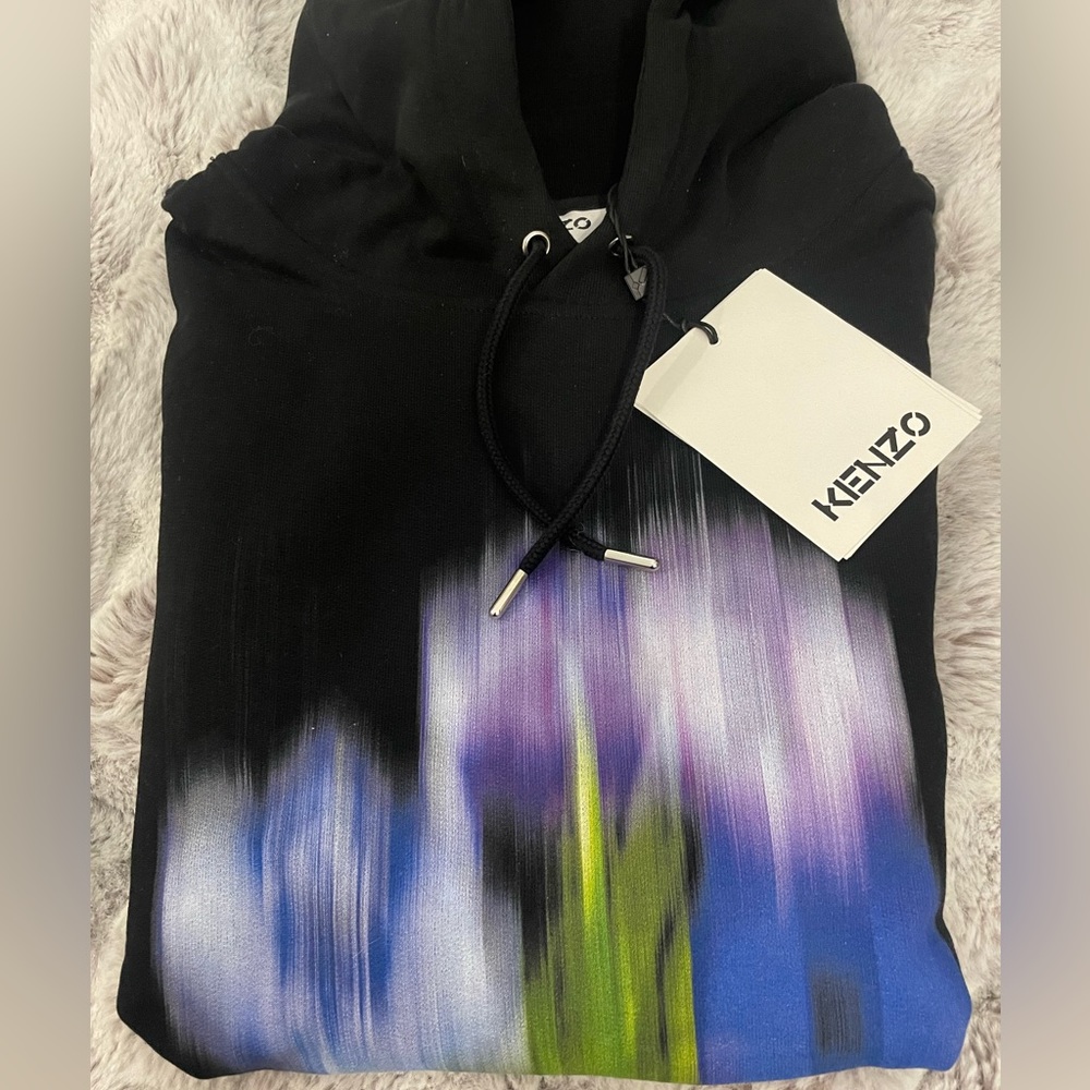 kenzo Rare Seasonal Graphic Hoodie Sz M NWT - Picture 2 of 10